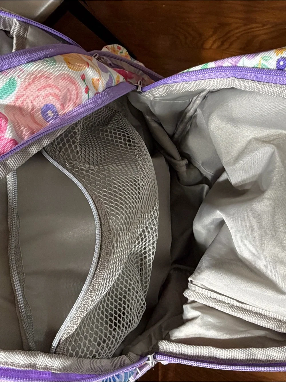 Pottery Barn Kids Floral Backpack in Purple Floral Multicolor